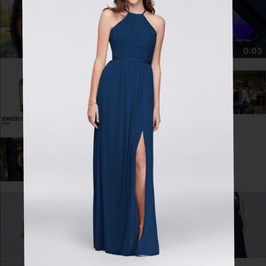 David’s bridal marine blue dress
